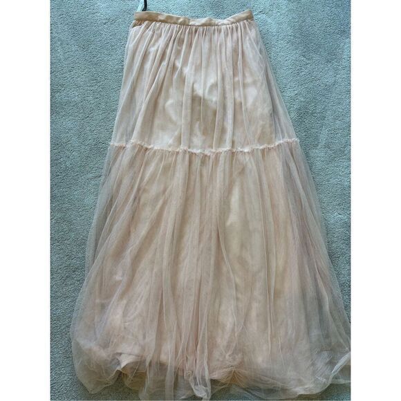 NWOT Jenny Yoo BHLDN Louise Tulle Skirt in Blush Rose, $250 Sz 14 - Picture 1 of 8